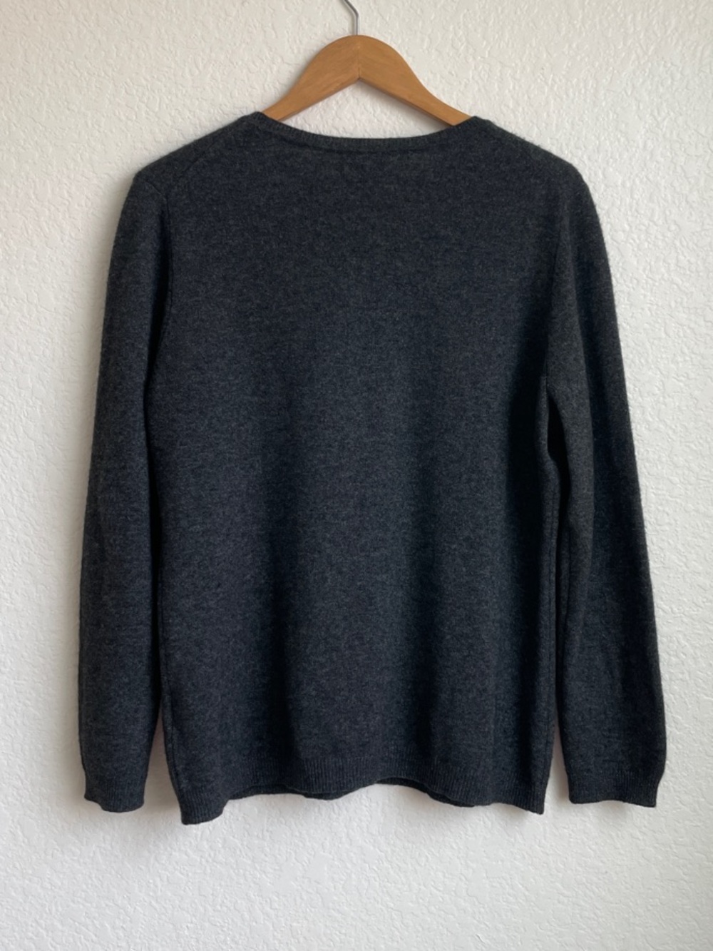 Charter Club Cashmere Dark Charcoal Crewneck Sweater XL - Picture 6 of 10